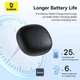 Беспроводные Bluetooth наушники открытого типа Baseus AirGo AS01 |TWS наушники, портативные, Bluetooth 5.3, USB Type-C, до 6 часов воспроизведения, встроенный микрофон с шумоподавлением| Черный - изображение 7
