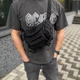 Поясная нагрудная сумка бананка через плечо Urban Armor черная - изображение 4
