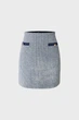 Жіноча синя твідова спідниця Classic jacquard skirt Mexx L MF007401451W - изображение 5