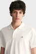 Чоловіче біле поло REG SHIELD SS PIQUE POLO Gant XL 2210 - зображення 4