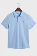 Чоловіче блакитне поло REG SHIELD SS PIQUE POLO Gant M 2210 - изображение 5