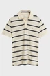 Чоловіче біле поло у смужку STRIPED POLO Gant M 2014022 - изображение 5
