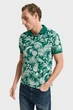 Чоловіче зелене поло з візерунком PRINTED Gant M 2014038 - изображение 1