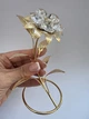 Фигурка со стразами Swarovski Цветок 13 см 1601803 - изображение 4