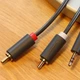 Аудіокабель Ugreen AV102 AUX 3.5 мм – 2 × RCA 5 м сірий - изображение 8