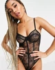 Боди кружевное бельевое Missguided Черное 10130 L (укр 46-48). - изображение 1