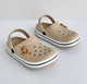 Детские лёгкие кроксы сабо бежевые р 23 на девочку мальчика стелька 13,5 cм летние детские шлёпанцы пена закрытые L3102 - изображение 3