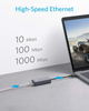 Мережевий адаптер Anker USB-C Gigabit Ethernet Adapter RJ45 1000mb/s - зображення 3