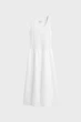 Жіноча біла сукня MIDI JERSEY WOVEN COMBO DRESS Gant S 4503369 - изображение 1
