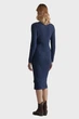 Жіноча темно-синя сукня MINI CABLE KNIT DRESS Gant M 4502079 - изображение 2