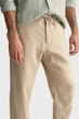 Чоловічі бежеві лляні брюки RELAXED LINEN DS Gant M 1505272 - изображение 4