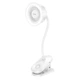 Вентилятор HOCO HX610 clip mount fan, 3 Levels, 1800mAh, 6h, 65dB, white - изображение 1