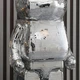 Фигурка Bearbrick серебряного цвета на подставке SUPREME 155 см. Дизайнерская игрушка Беарбрик. Фигурка Be@rbrick - изображение 4