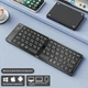 Портативна бездротова складна міні Bluetooth-клавіатура B028 для Android, IOS, Windows (eng/ru) Black (10480) - зображення 4