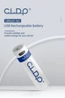Акумуляторна батарейка AA CLDP Li-Ion 1.5V 2600mWh Type-C USB 4 шт - зображення 2