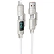 Дата кабель HOCO U152 Fortune 4in1 Type-C to Lightning/Type-C to USB 240W (1.2m) (Light Gray) (250938) - изображение 1