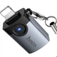 Переходник HOCO UA46 Lightning Male to USB Female USB2.0 (Metal gray) (250914) - изображение 5