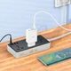Удлинитель HOCO AC8A Storm (PD30W/1C/3A/3xSocket) (1.5m) (Black) (209782) - изображение 3