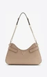 Сумка жіноча Guess Serenova shoulder bag на плече з ланцюжком бежева - изображение 1