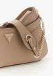 Сумка жіноча Guess Serenova shoulder bag на плече з ланцюжком бежева - изображение 3