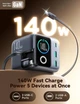 Сетевое зарядное устройство Joyroom Podix JR-TRD01 GaN 140W Black - изображение 8