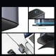 Настільний зарядний пристрій JOYROOM JR-TCM02 GaN 65 Вт EU 4 x USB-C + 2 x USB-A Black-Grey - зображення 9