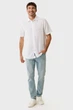 Чоловіча біла лляна сорочка BRANDON Basic linen shirt short sleeve Mexx XL MF007200251M - изображение 2