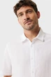 Чоловіча біла лляна сорочка BRANDON Basic linen shirt short sleeve Mexx XL MF007200251M - изображение 4