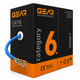Мідна вита пара мережевий кабель GEAR Cat6 FTP мідний CU 305 м синя вита пара для роутерів комп’ютерів і серверів - зображення 5