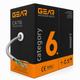 Інтернет кабель вита пара GEAR Cat6 UTP мідь CU 305 м сіра вита пара для внутрішнього монтажу і LAN підключення - зображення 4