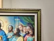 Икона Тайная вечеря с блеском в зеленой багетной раме 30х40 см. №P130 - изображение 4