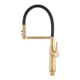 Смеситель для кухни MIXXUS PREMIUM PULL 017 BRUSHED GOLD REFL.BLACK (Кол.мат.зол.+сил.чор.) (MI8280) - изображение 5