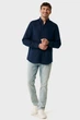 Чоловіча темно-синя лляна сорочка CALEB Basic linen shirt Mexx M MF007200151M - изображение 2