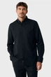 Чоловіча чорна лляна сорочка CALEB Basic linen shirt Mexx XXL MF007200151M - изображение 1