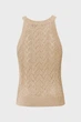 Жіночий бежевий топ Sleeveless knit top Mexx M MF006605151W - зображення 6