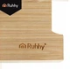 Бамбукова кухонна обробна дошка з контейнерами Ruhhy 25707, 40×28,5 см, 2 висувні ємності - зображення 9