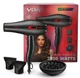 Профессиональный мощный фен VGR V-471 Professional диффузор два концентратора для сушки укладки волос 2800 Вт Черный - изображение 2