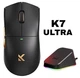 Игровая Мышь MCHOSE K7 Black 8000 Гц с Зарядной Док-Станцией. Беспроводная, Три Режима: 2,4 ГГц/Bluetooth/Кабель, PAW3950, 42 000 DPI, 59грам, Сверхлегкая. Батарея 120 часов. Win/Mac - изображение 1