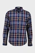 Чоловіча темно-синя картата сорочка REG CLASSIC POPLIN CHECK Gant S 3250212 - изображение 1