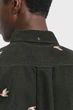 Чоловіча темно-зелена сорочка з візерунком EMBROIDERED Gant M 3250232 - изображение 6