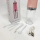 Ирригатор для чистки зубов и полости рта Oral Irrigator с аккумулятором и сменными насадками. Цвет: розовый - изображение 6