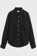 Чоловіча чорна лляна сорочка REG GMNT DYED LINEN SHIRT Gant XL 3240120 - зображення 1
