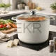 Каструля глибока Edenberg EB-3964 14 л з кришкою та мармуровим покриттям - изображение 2