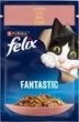 Упаковка влажного корма для котов Purina Felix Fantastic с лососем в желе 26 шт по 85 г (7613039832929) - изображение 2