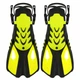 Ласты тренировочные короткие с открытой пяткой Cima 7646 размер XS (32-36) Black-Yellow - изображение 2