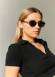 Солнцезащитные очки женские PRADA 65ZS ZVN09T DARK GREY - изображение 4