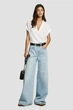 Жіночі блакитні джинси WIDE LEG JEANS MW STUD Pepe Jeans 26 PL2050112 - зображення 2