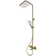 Душова колона Mixxus Premium VIRGO 009-J BRUSHED GOLD з термостатичним змішувачем, 3 функції (MІ6649) - зображення 1