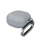 Силиконовый чехол для наушников Samsung Galaxy Buds Core, Hang Case, серый, ультратонкий защитный кейс толщиной 2 мм, защита от царапин, пыли и ударов, компактный, с карабином для крепления, ArmorStandart (ARM89775) - изображение 1