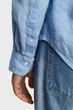 Чоловіча блакитна лляна сорочка REG GMNT DYED LINEN Gant XL 3240120 - изображение 2